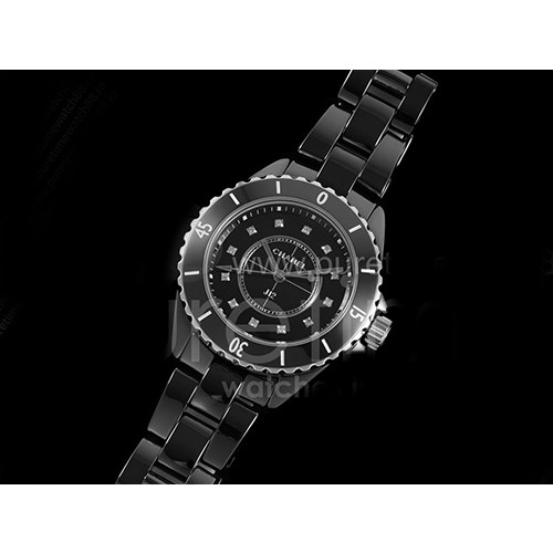 [홍콩명품.CHANEL] 샤넬 J13 33mm 블랙 세라믹 베젤 다이아몬드 마크 블랙 다이얼 쿼츠/밧데리시계
