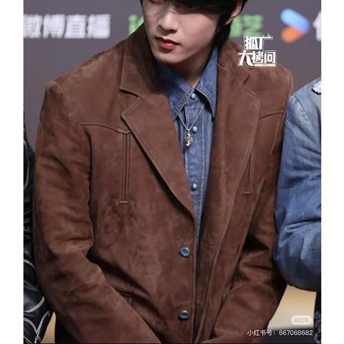 [홍콩명품.LOUIS VUITTON] 루이비통 25SS 로고 레더 가죽 정장 자켓 (브라운), BM22802, TOM, 레플리카의류,미러급사이트