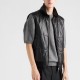 [홍콩명품,PRADA] 프라다 25SS 로고 레더 가죽 다운 패딩 조끼 베스트 (블랙), BM22840, TOM, 레플리카의류,미러급사이트
