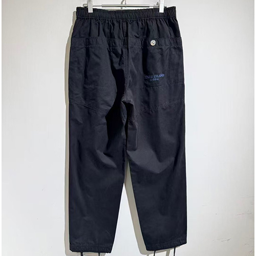 [홍콩명품.Stone Island] 스톤아일랜드 25SS 로고 자수 오버핏 조거 팬츠 바지 (블랙), BM23030, X2, 레플리카의류,미러급사이트