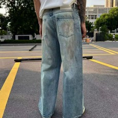 [홍콩명품.Maison Margiela] 메종마르지엘라 25SS 로고 오버핏 데님 팬츠 진 청바지, BM23039, X2, 레플리카의류,미러급사이트