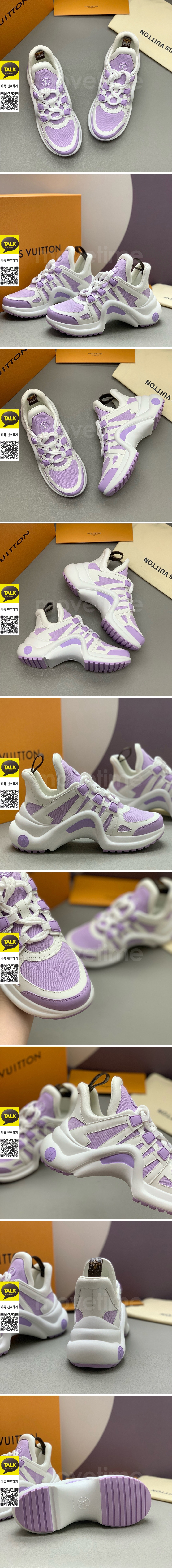 [홍콩명품.LOUIS VUITTON] 루이비통 25SS 로고 여성 아치라이트 스니커즈 운동화 (핑크), SE5809, PMD, 명품스니커즈,운동화,구두,로퍼,하이탑,신발