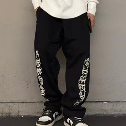 [가격문의][홍콩명품.Chrome Hearts] 크롬하츠 25SS 로고 자수 조거 팬츠 바지 (블랙), BM23143, JL, 레플리카의류,미러급사이트