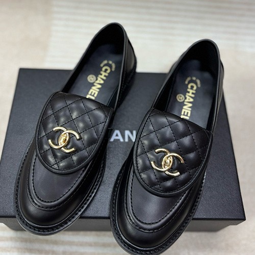 [홍콩명품.CHANEL] 샤넬 25SS 로고 여성 레더 가죽 구두 로퍼 (블랙), SE5817, 명품스니커즈,운동화,구두,로퍼,하이탑,신발