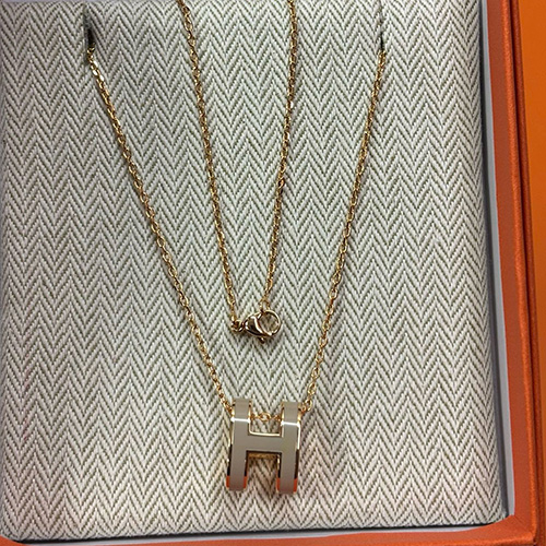 [홍콩명품.Hermes] 에르메스 25SS 로고 H POP 목걸이 (금장), ET3164, 홍콩명품의류,구매대행,온라인명품