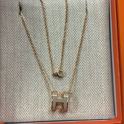 [홍콩명품.Hermes] 에르메스 25SS 로고 H POP 목걸이 (금장), ET3164, 홍콩명품의류,구매대행,온라인명품