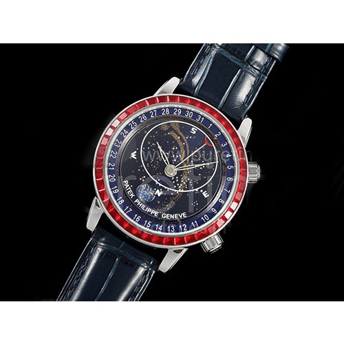 [홍콩명품시계.PATEK PHILIPPE] 파텍필립 그랜드 컴플리케이션즈 레드 다이아몬드 베젤 블루 다이얼
