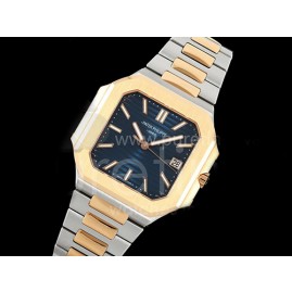 [홍콩명품시계.CARTIER] 까르띠에 큐비튜스 7128 로즈골드 콤비 블루 다이얼