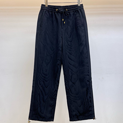 [홍콩명품.LOUIS VUITTON] 루이비통 25SS 로고 패턴 오버핏 조거 팬츠 바지 (블랙), BM23200, KSM, 레플리카의류,미러급사이트