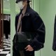 [홍콩명품,PRADA] 프라다 25SS 삼각로고 터틀넥 봄버 울 자켓 (네이비), BM23237, RO 레플리카의류,미러급사이트