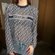 [홍콩명품,Christian Dior] 디올 25SS 로고 여성 오블리크 긴팔 티셔츠 (네이비), BM23253, TBG, 레플리카의류,미러급사이트