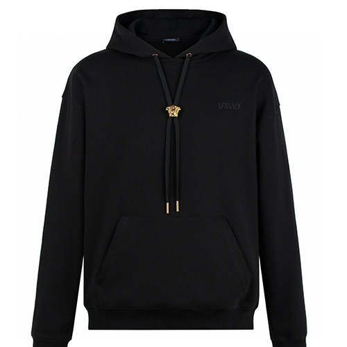 [홍콩명품.VERSACE] 베르사체 25SS 로고 자수 후드 티셔츠 (2컬러), BM23354, JL, 레플리카의류,미러급사이트