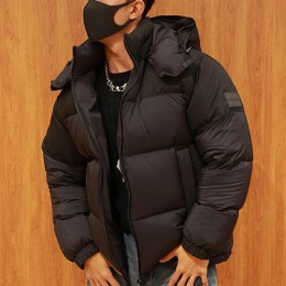 [홍콩명품.LOUIS VUITTON] 루이비통 25SS 로고 후드 다운 패딩 자켓 1AFA33 (블랙), BM23362, JL, 레플리카의류,미러급사이트