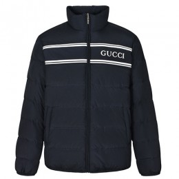 [홍콩명품.Gucci] 구찌 25SS 로고 다운 패딩 자켓 (네이비), BM23395, JL, 레플리카의류,미러급사이트
