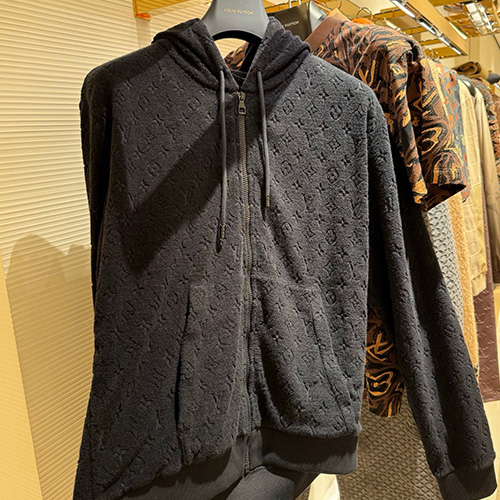 [홍콩명품.LOUIS VUITTON] 루이비통 25SS 로고 모노그램 플리스 후드 집업 자켓 (2컬러), BM23397, JL, 레플리카의류,미러급사이트