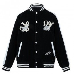 [홍콩명품.LOUIS VUITTON] 루이비통 25SS 로고 바시티 자켓 1AGIMF (블랙), BM23398, JL, 레플리카의류,미러급사이트