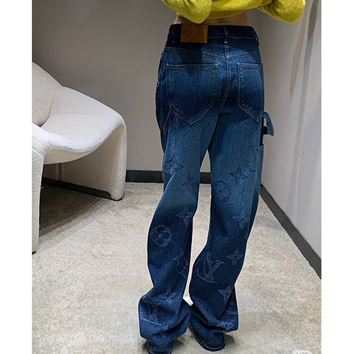 [홍콩명품.LOUIS VUITTON] 루이비통 25SS 로고 모노그램 데님 팬츠 진 청바지, BM23445, JL, 레플리카의류,미러급사이트