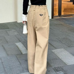 [홍콩명품,PRADA] 프라다 25SS 삼각로고 여성 오버핏 팬츠 바지 (2컬러), BM23450, MC, 레플리카의류,미러급사이트