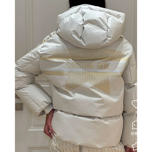 [홍콩명품,Christian Dior] 디올 25SS 로고 여성 후드 다운 패딩 자켓 (화이트), BM23458, MC, 레플리카의류,미러급사이트