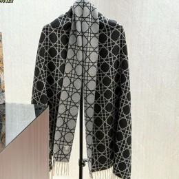 [홍콩명품,Christian Dior] 디올 25SS 로고 패턴 리버서블 캐시미어 스카프 머플러 (블랙-그레이), ET3179, 홍콩명품의류,구매대행,온라인명품