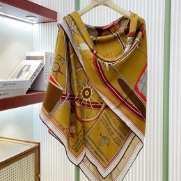 [홍콩명품.Hermes] 에르메스 25SS 로고 패턴 140-140 캐시미어 실크 스카프 머플러 (3컬러), ET3185, 홍콩명품의류,구매대행,온라인명품