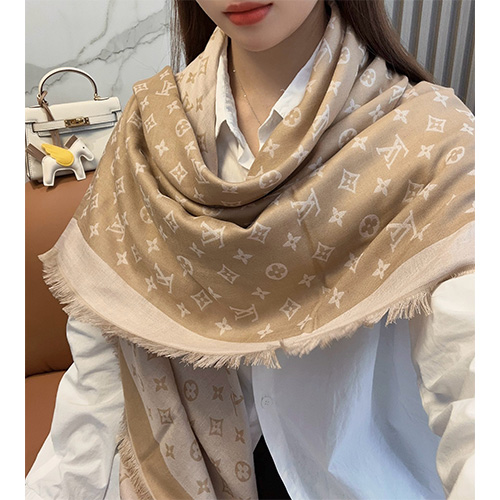[홍콩명품.LOUIS VUITTON] 루이비통 25SS 로고 모노그램 140-140 실크 울 스카프 머플러 (2컬러), ET3218, 홍콩명품의류,구매대행,온라인명품