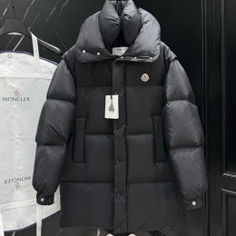 [홍콩명품.MONCLER] 몽클레어 25SS 로고 소매 탈부착 구스다운 후드 패딩 코트 자켓 (2컬러), BM23538, KSM, 레플리카의류,미러급사이트
