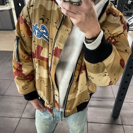 [홍콩명품.Chrome Hearts] 크롬하츠 25SS 로고 카모플라쥬 솜패딩 봄버 자켓 (2컬러), BM23567, KB, 레플리카의류,미러급사이트