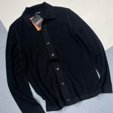 [홍콩명품.ZEGNA] 제냐 25SS 로고  카라 니트 가디건 (블랙), BM23581, JL, 레플리카의류,미러급사이트