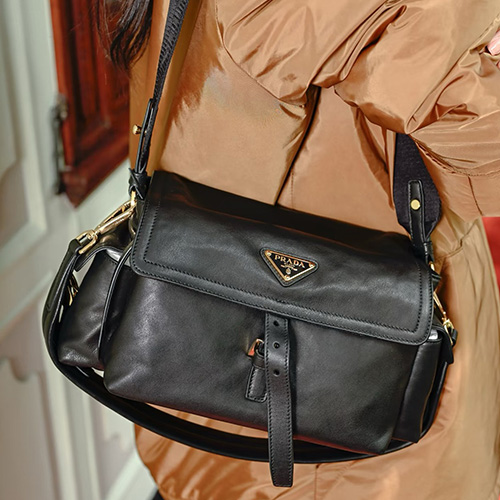 [홍콩명품,PRADA] 프라다 25SS 삼각로고 레더 가죽 크로스백 (2컬러), BGM5355, BC, 홍콩명품가방,명품쇼핑몰,크로스백,핸드백,구매대행