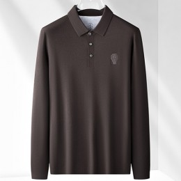 [홍콩명품.Brunello Cucinelli ] 브루넬로 쿠치넬리 25SS 로고 캐시미어 카라 폴로 긴팔 티셔츠 (5컬러), BM23617, HH, 레플리카의류,미러급사이트