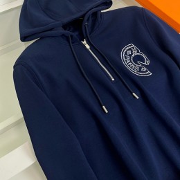 [홍콩명품.Hermes] 에르메스 25SS 로고 하프지퍼 후드 티셔츠 (2컬러), BM23648, HH, 레플리카의류,미러급사이트