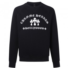 [홍콩명품.Chrome Hearts] 크롬하츠 25SS 로고 자수 맨투맨 티셔츠 (블랙), BM23707, KK, 레플리카의류,미러급사이트