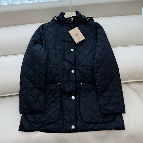 [홍콩명품.Burberry] 버버리 25SS 로고 여성 퀄팅 구스다운 패딩 후드 코트 자켓 (2컬러), BM23748, KSM, 레플리카의류,미러급사이트