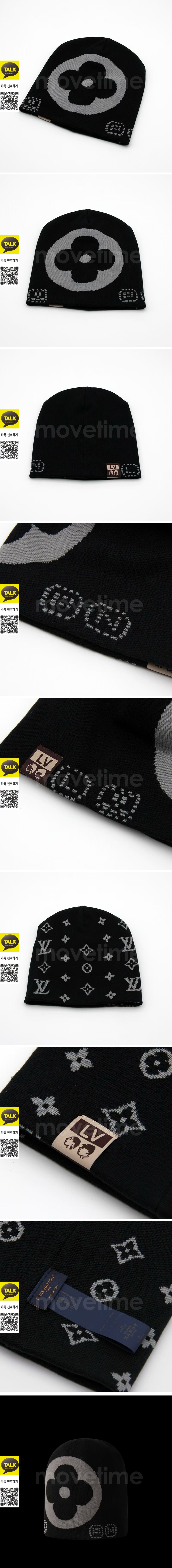 [홍콩명품.LOUIS VUITTON] 루이비통 25SS 로고 모노그램 23.5-25cm 비니 모자 (블랙), CA0410, JL, 명품레플리카 모자 캡 남자여자