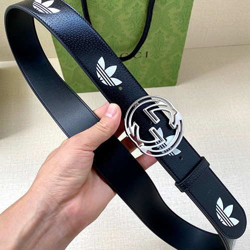 [홍콩명품.Gucci] 구찌 25SS 로고 Adidas x Gucci 레더 가죽 벨트 (3컬러), 4.0cm, BT1475, 명품레플리카,인터넷쇼핑몰,남자명품,해외직구