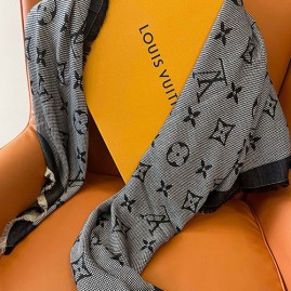 [홍콩명품.LOUIS VUITTON] 루이비통 25SS 로고 네오 나테 모노그램 숄 M90837 142.5-142.5 스카프 머플러 (2컬러), ET3228, BR, 홍콩명품의류,구매대행,온라인명품