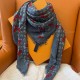 [홍콩명품.LOUIS VUITTON] 루이비통 25SS 로고 모노그램 TM Denim Cerise 136-136 스카프 머플러, ET3231, BR, 홍콩명품의류,구매대행,온라인명품