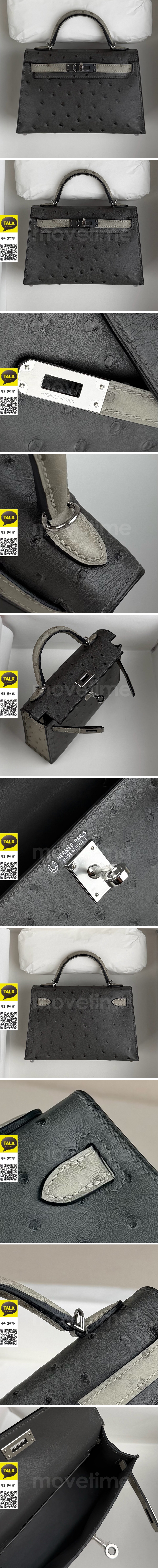 [홍콩명품.Hermes] 에르메스 25SS 로고 Mini Kelly 토트백 핸드백 (블랙-은장), BGM5380, BDA, 홍콩명품가방,명품쇼핑몰,크로스백,핸드백,구매대행