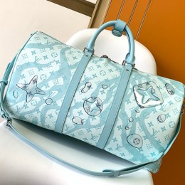 [홍콩명품.LOUIS VUITTON] 루이비통 25SS 로고 모노그램 키플 반들리에 50 여행가방 M22570 (스카이블루), BGM5413, GU2, 홍콩명품가방,명품쇼핑몰,크로스백,핸드백,구매대행