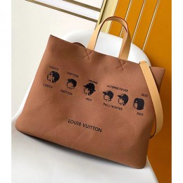 [홍콩명품.LOUIS VUITTON] 루이비통 25SS 로고 NIGO collection's 핸드백 쇼핑백 M15220 (브라운), BGM5435, GU2, 홍콩명품가방,명품쇼핑몰,크로스백,핸드백,구매대행