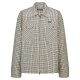 [가격문의][홍콩명품.BALENCIAGA] 발렌시아가 25SS 로고 체크패턴 집업 남방 셔츠, BM24035, JL, 레플리카의류,미러급사이트