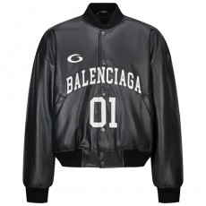 [홍콩명품.BALENCIAGA] 발렌시아가 25SS 로고 자수 01 바시티 자켓 (블랙), BM24038, JL, 레플리카의류,미러급사이트