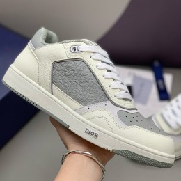 [홍콩명품,Christian Dior] 디올 25SS 로고 남여 B27 오블리크 스니커즈 운동화 (화이트-그레이), SE5891, PMD, 명품스니커즈,운동화,구두,로퍼,하이탑,신발