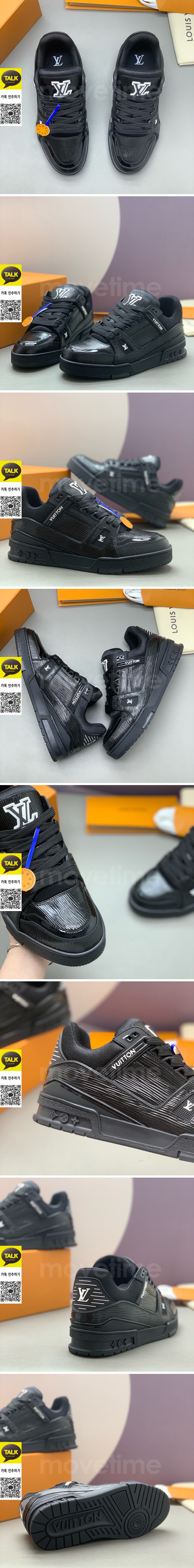 [홍콩명품.LOUIS VUITTON] 루이비통 25SS 로고 남여 모노그램 트레이너 스니커즈 운동화 (블랙), SE5913, PMD, 명품스니커즈,운동화,구두,로퍼,하이탑,신발