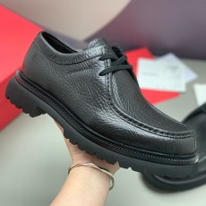 [홍콩명품.FERRAGAMO] 페레가모 25SS 로고 레더 가죽 워커 구두 (블랙), SE5919, PMD, 명품스니커즈,운동화,구두,로퍼,하이탑,신발