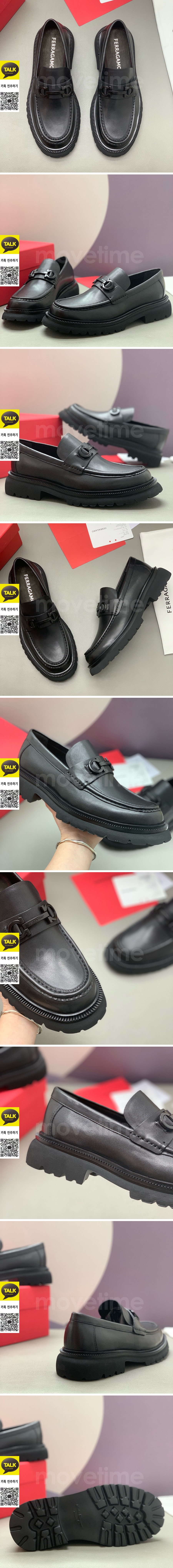 [홍콩명품.FERRAGAMO] 페레가모 25SS 로고 간치니 레더 가죽 워커 구두 (블랙), SE5922, PMD, 명품스니커즈,운동화,구두,로퍼,하이탑,신발