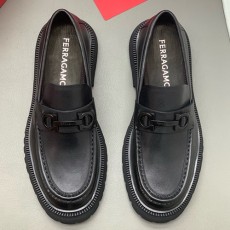 [홍콩명품.FERRAGAMO] 페레가모 25SS 로고 간치니 레더 가죽 워커 구두 (블랙), SE5922, PMD, 명품스니커즈,운동화,구두,로퍼,하이탑,신발