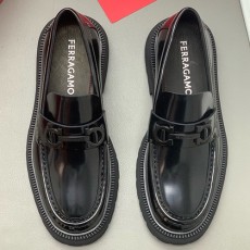 [홍콩명품.FERRAGAMO] 페레가모 25SS 로고 간치니 레더 가죽 워커 구두 (블랙), SE5923, PMD, 명품스니커즈,운동화,구두,로퍼,하이탑,신발