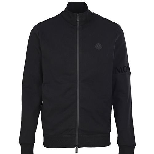 [홍콩명품.MONCLER] 몽클레어 25SS 로고 터틀넥 집업 자켓 (블랙), BM24119, KB, 레플리카의류,미러급사이트